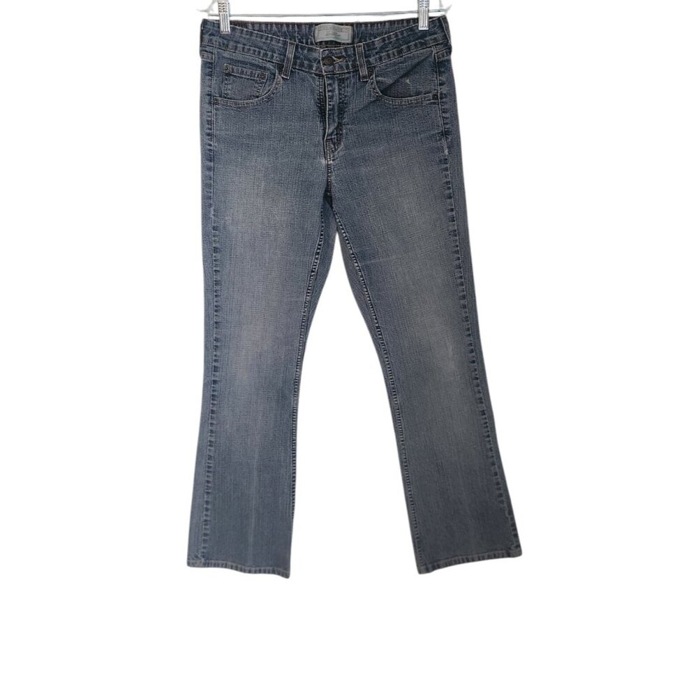 Levis Low Rise Bootcut Jeans Stretch Light Wash Blue Misses 8 Medium EUC